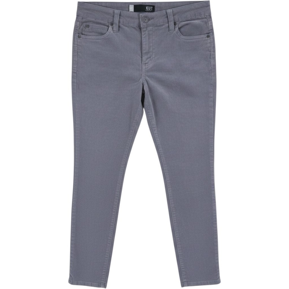 Kut from the Kloth Skinny Corduroy Mid Rise Preppy Pants Womens 4 Petite